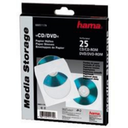 Конверт Hama на 1CD/DVD H-51179 белый (упак.:25шт)