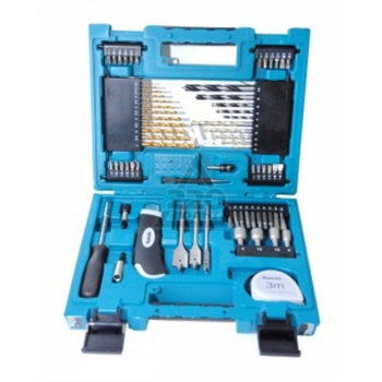 Makita D-33691 Набор 71шт,отвертка ручн,держ-ль магн,отв. насадки,сверла ддер,мет,бет,рулетка,зенкер,нож,чем