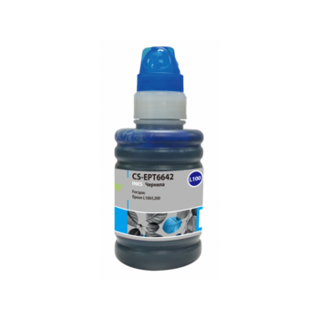 Чернила Cactus CS-EPT6642 T6642 голубой 100мл для Epson L100/L110/L120/L132/L200/L210/L222/L300/L312/L350/L355/L362/L366/L456/L550/L555/L566/L1300