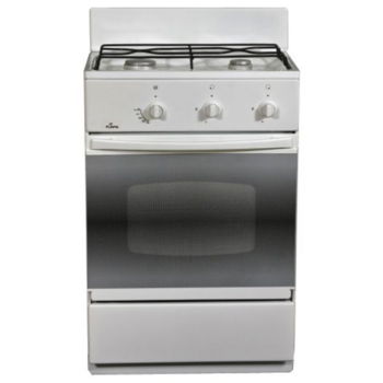 Плита Газовая Flama CG 3202 W белый реш.сталь