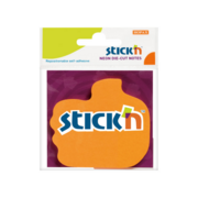 Блок самоклеящийся бумажный Stick`n 21178 70x70мм 50лист. 70г/м2 неон оранжевый вырубной "большой палец" европодвес