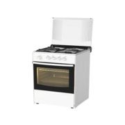 Плита Газовая Darina 1B1 GM 441 018 W белый/черный (стеклянная крышка) реш.чугун