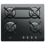 Встраиваемые газовые панели Whirlpool Встраиваемые газовые панели Whirlpool/ Газ, 60см, газ на стекле, автоподжиг, газ-контроль, чугунные решетки, форсунки для баллонного газа (G30) в комплекте, черный глянец