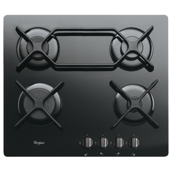 Встраиваемые газовые панели Whirlpool Встраиваемые газовые панели Whirlpool/ Газ, 60см, газ на стекле, автоподжиг, газ-контроль, чугунные решетки, форсунки для баллонного газа (G30) в комплекте, черный глянец