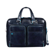 Деловая сумка Piquadro Blue Square CA2849B2/BLU2 с отделением для ноутбука синий натур.кожа