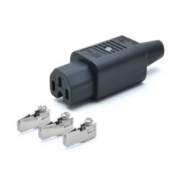 Вилка Lanmaster LAN-IEC-320-C13 (упак.:1шт) 1м черный