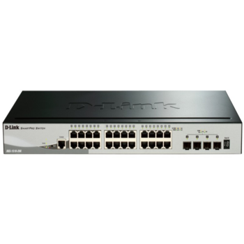 D-Link DGS-1510-28X/A1A PROJ Настраиваемый L2+ стекируемый коммутатор с 24 портами 10/100/1000Base-T и 4 портами 10GBase-X SFP+