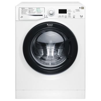 Стиральная машина Hotpoint-Ariston Стиральная машина Hotpoint-Ariston/ Узкая стиральная машина, 85x59.5x43.5, загрузка фронтальная, 7кг, до 1000 об/мин при отжиме, 16 программ, белый, люк цвета асфальт