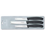 Набор ножей кухон. Victorinox Swiss Classic Paring 6.7113.3 компл.:3предм. черный европодвес