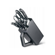 Набор ножей кухон. Victorinox Grand Maitre Cutlery Block 7.7243.6 (7.7243.6) компл.:6предм. с подставкой черный подар.коробка