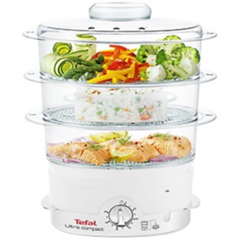 Пароварка Tefal VC100630 3ярус. 900Вт белый