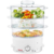 Пароварка Tefal VC100630 3ярус. 900Вт белый