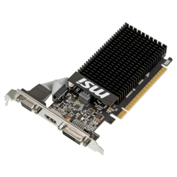 Видеокарта MSI PCI-E 2.0 GT 710 2GD3H LP NVIDIA GeForce GT 710 2Gb 64bit DDR3 954/1600 DVIx1 HDMIx1 CRTx1 HDCP Ret low profile