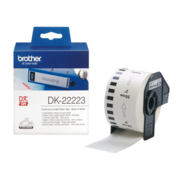 Картридж ленточный Brother DK22223 черный на белом 50x30 для Brother QL-570