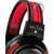 Наушники с микрофоном Оклик HS-G300 ARMAGEDDON черный/красный 2.2м мониторные оголовье (337457)