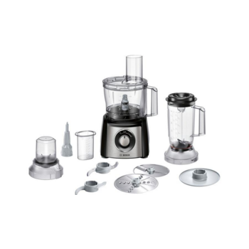 Кухонный комбайн BOSCH Кухонный комбайн BOSCH/ 800 Вт, Скорости: 2, Блендер 1 л, Чаша 2.3 л, Цвет: черны/серебристый