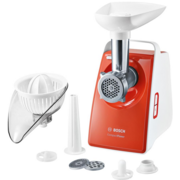 Мясорубка Bosch CompactPower MFW3630I 1600Вт белый/оранжевый