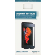Защитное стекло для экрана Redline белый для Apple iPhone 6/6S 3D 1шт. (УТ000008165)