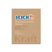 Блок самоклеящийся бумажный Stick`n 21638 76x51мм 100лист. 62г/м2 Kraft Notes