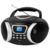 Аудиомагнитола BBK BX170BT черный/серебристый 4Вт/CD/CDRW/MP3/FM(dig)/USB/BT