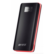 HIPER BS10000 Внешний аккумулятор Li-Pol 10000mAh 2.1A+1A, 2xUSB, черный