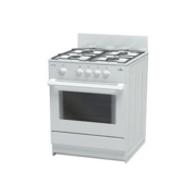 Плита Газовая Darina S GM 441 001 W белый/черный (без крышки) реш.сталь