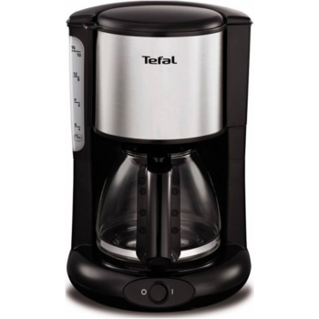 Кофеварка капельная Tefal CM361838 1000Вт серебристый/черный