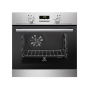 Встраиваемая электрическая духовка ELECTROLUX Встраиваемая электрическая духовка ELECTROLUX/ Электрическая духовка, основной цвет - нержавеющая сталь, стандартные переключатели, таймер отключения, отложенный старт, будильник, хромированные направляющие из