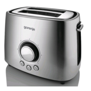 Тостер Gorenje T1000E 1000Вт серебристый/черный