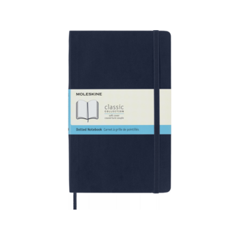Блокнот Moleskine CLASSIC SOFT QP619B20 Large 130х210мм 192стр. пунктир мягкая обложка синий сапфир
