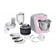 Кухонная машина Bosch MUM58K20 планетар.вращ. 1000Вт розовый/серебристый
