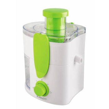 Соковыжималка центробежная Scarlett SC-JE50P01 600Вт рез.сок.:280мл. белый/зеленый