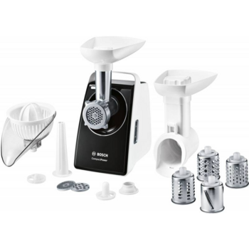 BOSCH MFW3850B Мясорубка, 1800Вт, белый/черный