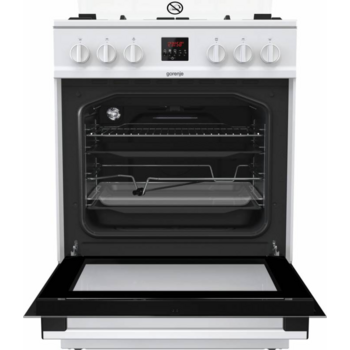Газовые плиты GORENJE Газовые плиты GORENJE/ 85х60х60, газовая, газ-контроль конфорок и духовки, электроподжиг, дисплей, таймер, белый