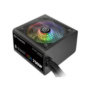 Блок питания Thermaltake ATX 700W Smart RGB 700 80+ white (20+4pin) APFC 120mm fan color LED 6xSATA RTL