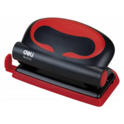 Дырокол Deli Essential Plus E0112 макс.:10лист. металл ассорти отв.:2 с линейкой