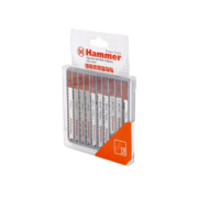 Пилка для лобзика (набор) Hammer Flex 204-905 JG WD-PL-MT set No5 (10pcs) дер.пл.мет, 7 видов, 10 [30576]
