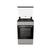 Комбинированная плита GORENJE Комбинированная плита GORENJE/ 85x50x60, комбинированная, 4 газовые конфорки, духовка электрическая, нержавеющая сталь