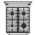 Газовая плита GORENJE Газовая плита GORENJE/ 85х50х60, газовая, 68 л, чугунные решетки, белый