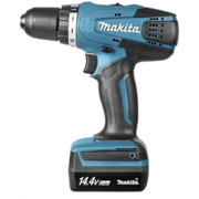 Makita DF347DWLE Дрель ак,{14.4В,2х1.5Ач Li-ion,БЗП-10мм,0-400-1400обм,3015Нм,1.4кг,чем,фонарь,G-серия}