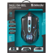 Defender Проводная игровая мышь Skull GM-180L оптика,6кнопок,800-3200dpi Defender Проводная игровая мышь Skull GM-180L оптика,6кнопок,800-3200dpi