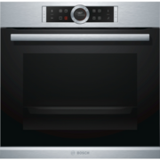 Встраиваемая электрическая духовка BOSCH !! 59.5x59.5x54.8 см, 71л, дисплей, 13 режимов, EcoClean, телескоп. на 2 уровнях, 3 стекла, сталь