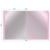 Папка-портфолио с 40 прозр.вклад. Бюрократ Gems GEMPP40PIN A4 пластик 0.7мм карм.на лиц.стор. розовый аметист