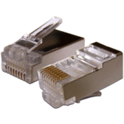 Коннектор Lanmaster (TWT-PL45/S-8P8C-6V) FTP кат.6 RJ45 прозрачный (упак.:100шт)