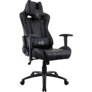 Кресло игровое Aerocool AC120 AIR-BG черный/салатовый сиденье черный/салатовый ПВХ/полиуретан с подголов. крестов.