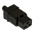 Вилка Hyperline CON-IEC320C19 (упак.:1шт) 1м черный