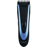 Машинка для стрижки Scarlett SC-HC63C59 черный/синий 8Вт (насадок в компл:4шт)