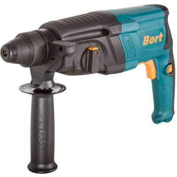 Bort BHD-850X Перфоратор электрический [91272539] { SDS+, 850 Вт, 3,2 Дж, 1300 об/мин, 5500 уд/мин, 3,1 кг, набор аксессуаров 9 шт, сверление, сверление + удар, долбление }