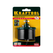 Набор коронок Kraftool 29580-H7-42 по дереву Д=62мм (7пред.) для дрелей