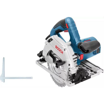 Циркулярная пила (дисковая) Bosch GKS 55+GCE 1350Вт (ручная) D диска.:165мм (0601682100)